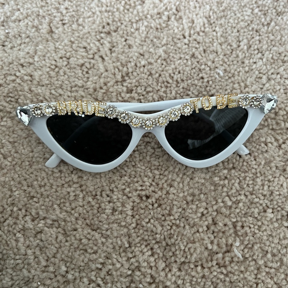 Bride to be cat eye sunglasses